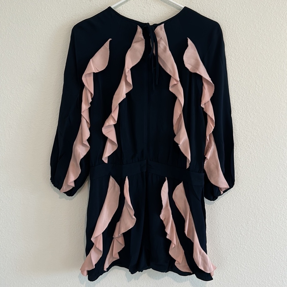 Alexis Color Block Ruffled Romper - Picture 7 of 10